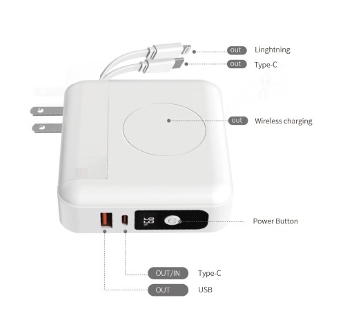 MCK-SPB001 3-in-1 10,000mAh portable power bank